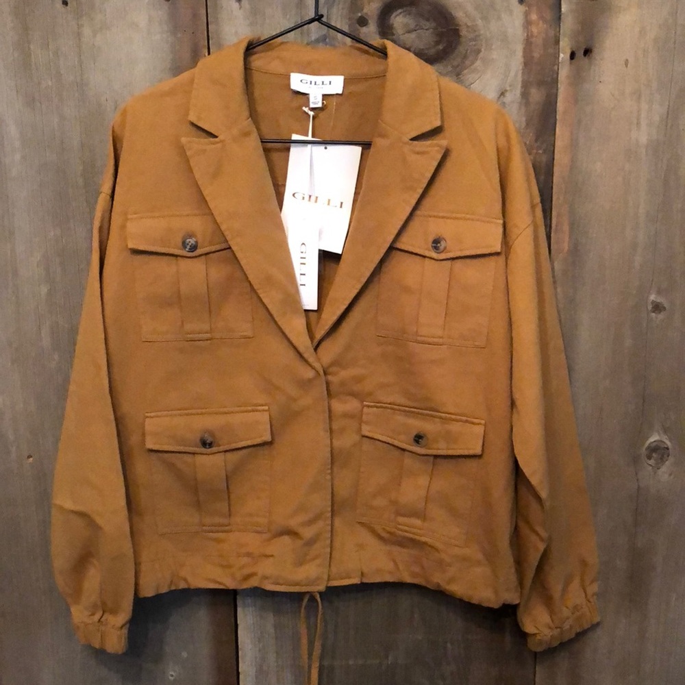 Gilli Blazer Jacket in Camel Size Small Women’s
